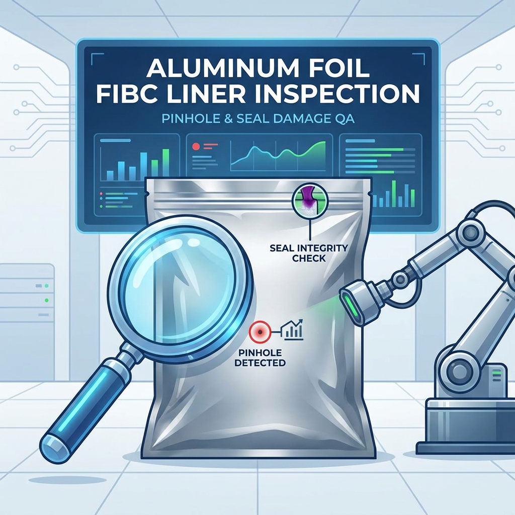 Как проверить вкладыши FIBC из алюминиевой фольги на наличие точечных отверстий и повреждений уплотнения